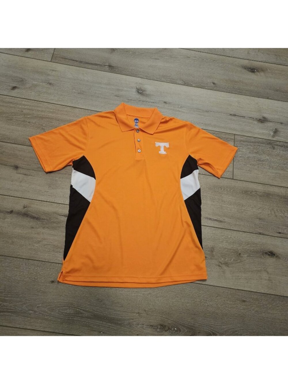 Tennessee Volunteers Polo Shirt Men Size L Orange Embroidered Logo NCAA *